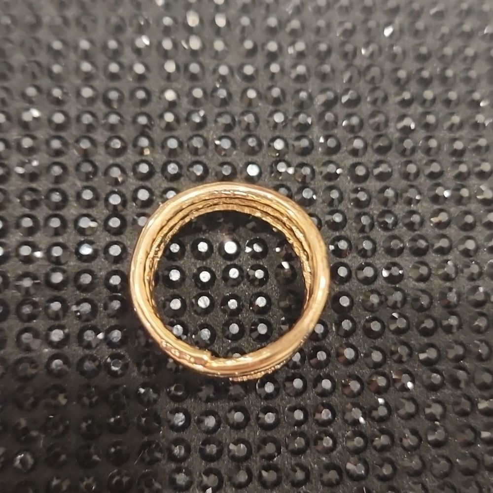 A New Day Gold Rhinestone Coil Ring - Picture 4 of 5